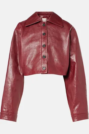Khaite Cropped-Lederjacke Sue