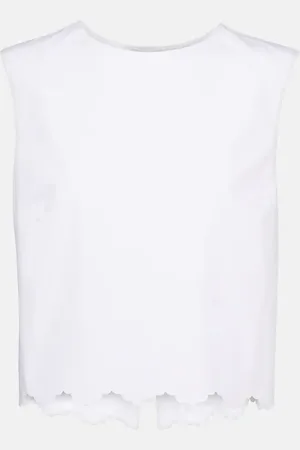 Patou Cropped-Top aus Baumwollpopeline