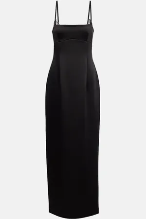 SIR Robe Poppy Column aus Satin mit Spitze