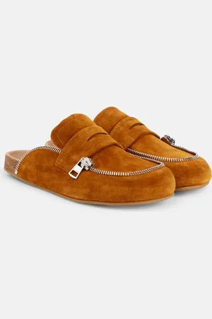 J.W.Anderson Slippers Biker aus Veloursleder