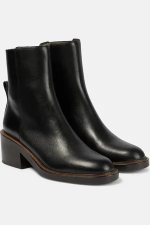 Brunello Cucinelli Verzierte Ankle Boots aus Leder