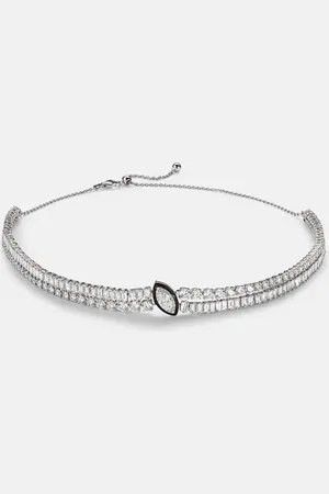 Kamyen Choker aus 18kt Weißgold mit Emaille und Diamanten