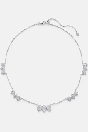 Kamyen Halskette Kanika aus 18kt Weißgold mit Diamanten