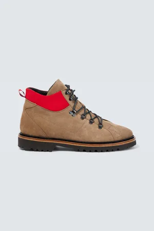 Kiton Schnürstiefel aus Veloursleder
