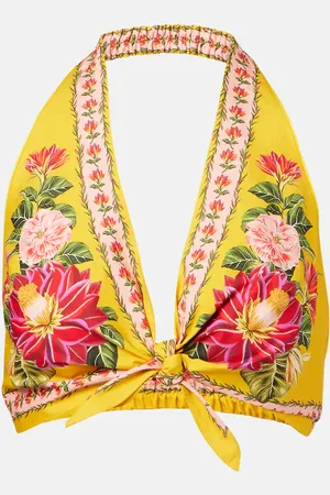 Farm Rio Cropped-Top Spring Awakening aus Baumwolle