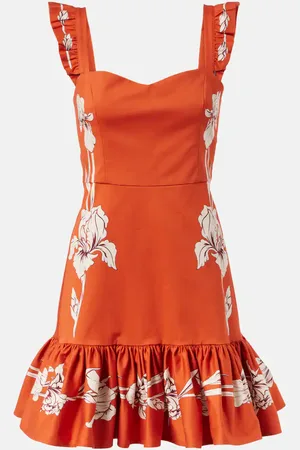 La DoubleJ Minikleid Gingerbread aus einem Baumwollgemisch