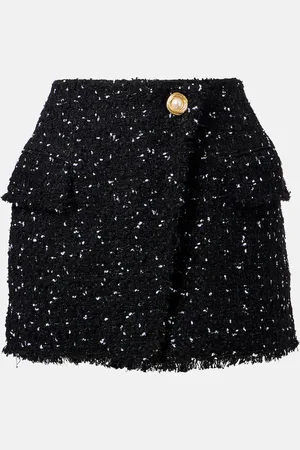 Balmain Minirock aus Tweed