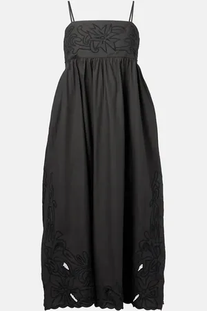 Juliet Dunn Besticktes Midikleid aus Baumwolle