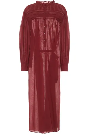 Marant Etoile Maxikleid Perkins aus Baumwoll-Voile