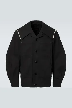 Simone Rocha Jacke aus Baumwolle mit Zierperlen