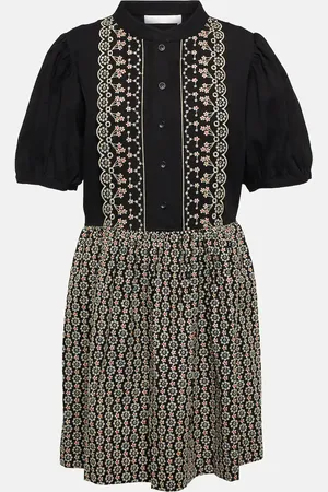 See by Chloé See By Chloé Besticktes Minikleid aus Baumwolle