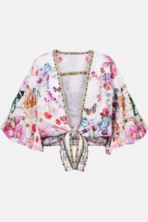 Camilla Cropped-Top aus Leinen