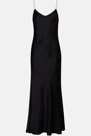 ASCENO Midikleid Lyon aus Seidensatin