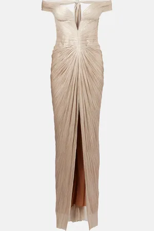 MARIA LUCIA HOHAN Off-Shoulder-Robe Diella aus Seide