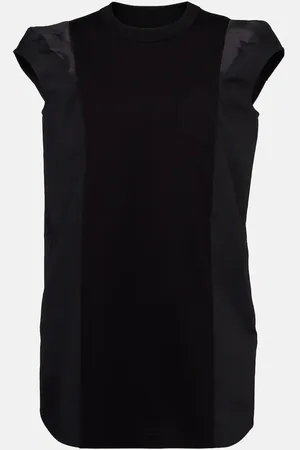 SACAI Minikleid aus Jersey und Popeline