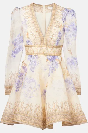 ZIMMERMANN Bedrucktes Minikleid Dawning Plunge
