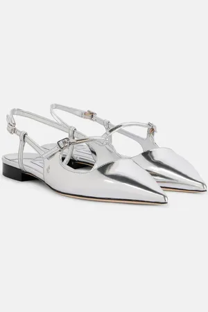 Jimmy Choo Slingback-Ballerinas Didi aus Metallic-Leder