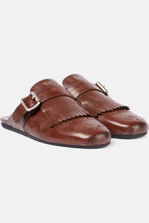 Prada Slippers Shuffle aus Leder