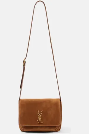 Saint Laurent Schultertasche Niki aus Veloursleder