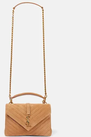 Saint Laurent Schultertasche Collège Medium aus Leder