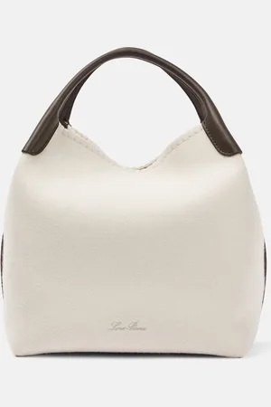 Loro Piana Tote Bale Large mit Leder