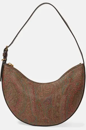 Etro Schultertasche Small aus Canvas mit Leder