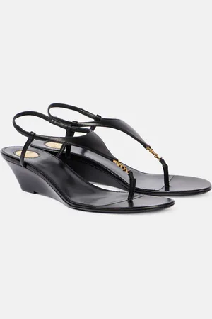 Saint Laurent Wedges Cassandre 40 aus Leder