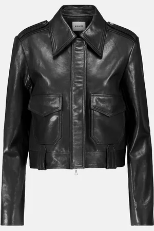 Khaite Cropped-Lederjacke Cordelia aus Leder