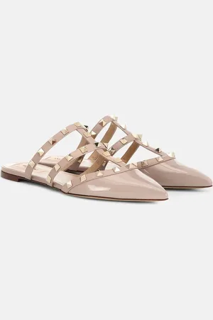 VALENTINO GARAVANI Slippers Rockstud aus Lackleder