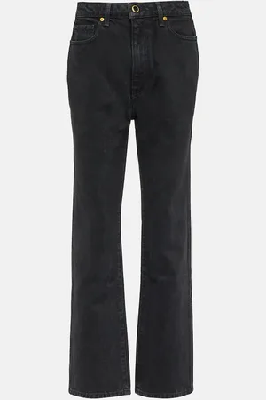 Khaite High-Rise Straight Jeans Abigail