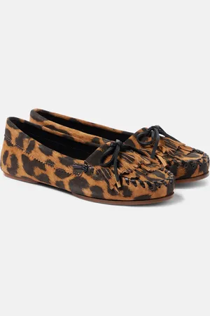 PARIS TEXAS Bedruckte Loafers Indie aus Veloursleder