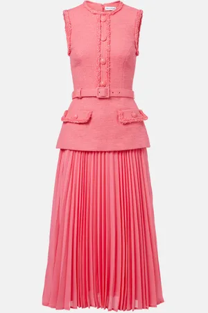 Rebecca Vallance Midikleid Montana aus Crêpe und Georgette