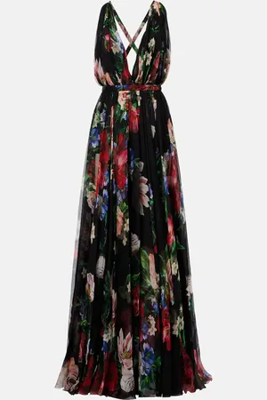 Dolce & Gabbana Robe aus Seidenchiffon