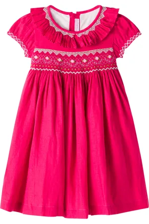 La Coqueta Besticktes Kleid aus Leinen