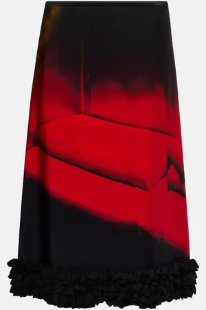 Jil Sander Bedruckter Midirock