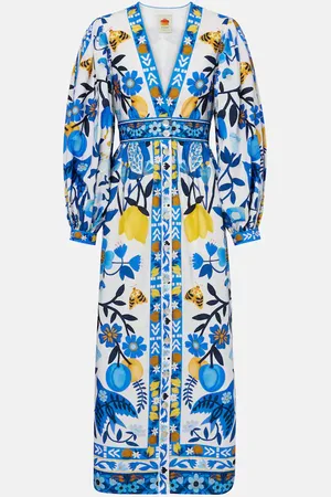 Farm Rio Bedrucktes Maxikleid aus Baumwolle