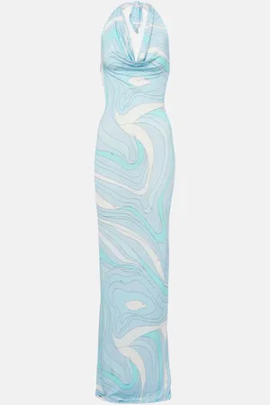 Puccini Maxikleid Marmo aus Satin