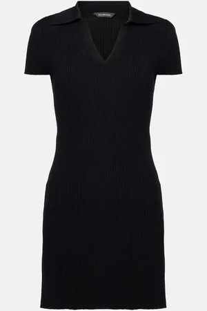 Balenciaga Polokleid aus einem Wollgemisch