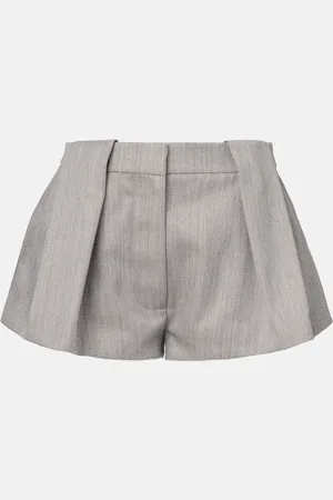Stella McCartney High-Rise Shorts aus einem Wollgemisch