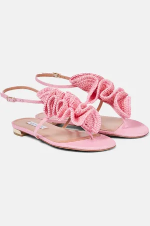 Aquazzura Sandalen Noches Tropicales aus Raffiabast