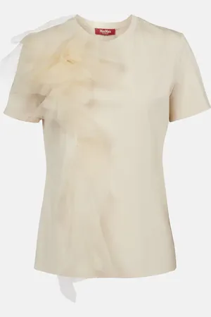 Max Mara T-Shirt Sughero aus Baumwolle