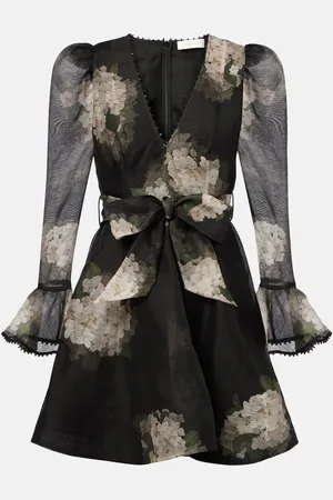 ZIMMERMANN Minikleid Balance aus Leinen und Seide