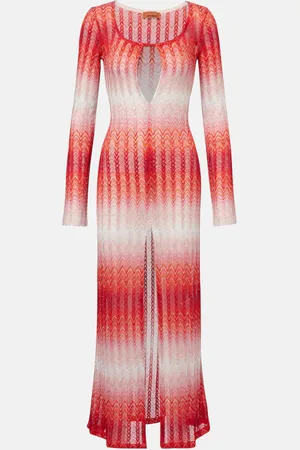 Missoni Maxikleid aus Häkelstrick