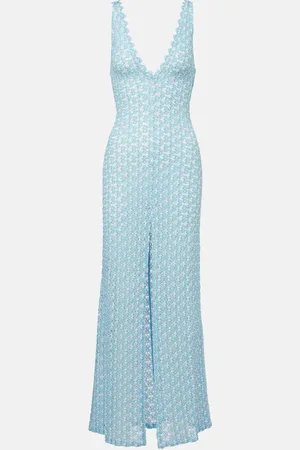 Missoni Maxikleid aus Häkelstrick