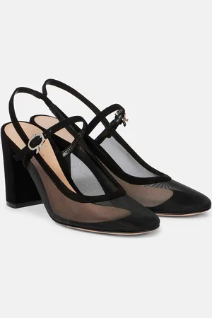 Gianvito Rossi Slingback-Pumps 55 aus Leder