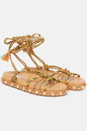 Aquazzura Sandalen Tropical Rope aus Raffiabast