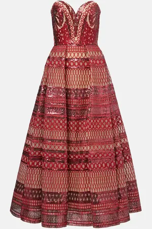Elie saab Robe mit Pailletten