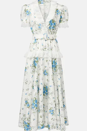 RODARTE Maxikleid aus Seidensatin