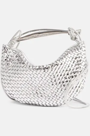 Bottega Veneta Tote Sardine Baby aus Metallic-Leder