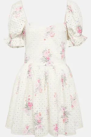 LOVESHACKFANCY Minikleid Altima aus Baumwolle